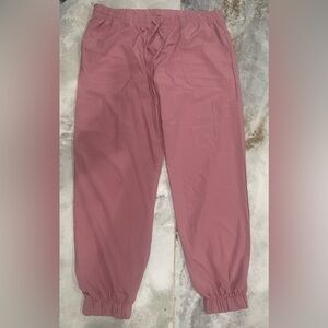 SCRUBAID Performance 
Pink Cargo Pants with Relaxed Fit and Matte Finish